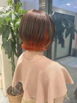 ショート カラー パーマ ヘアアレンジ メンズ キッズ ネイル マツエク・マツパ アイブロウ KANAMI 🌏のヘアスタイル