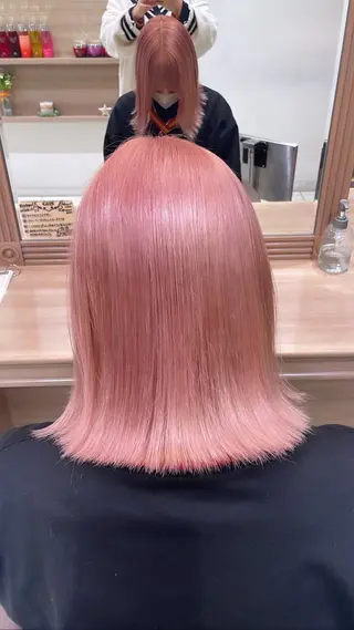 セミロング カラー 小平 悠人のヘアスタイル