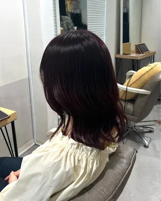 ミディアム カラー sayuri/心斎橋 /ハイトーンカラーのヘアスタイル