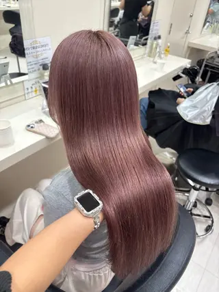 ミディアム カラー ヘアアレンジ 💟RINNA 艶カラー💟のヘアスタイル