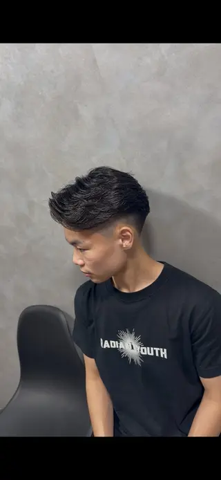 ショート パーマ メンズ 心斎橋メンズパーマ 一樹のヘアスタイル