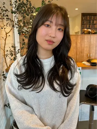 ロング カラー パーマ ヘアアレンジ ❣️倉敷❣️美髪 カラー能登一成のヘアスタイル