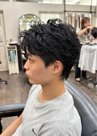 ショート パーマ メンズ 🌿ガクト 🌿艶髪透明感のヘアスタイル