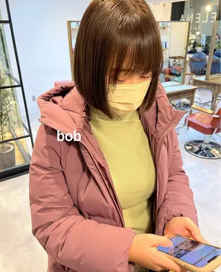 ミディアム ナチュラルなショート 北本空河のヘアスタイル