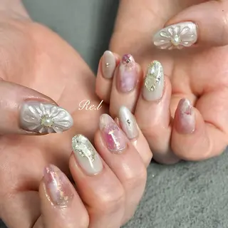 ネイル モチの良さ◉ フィルインネイル♡のネイルデザイン