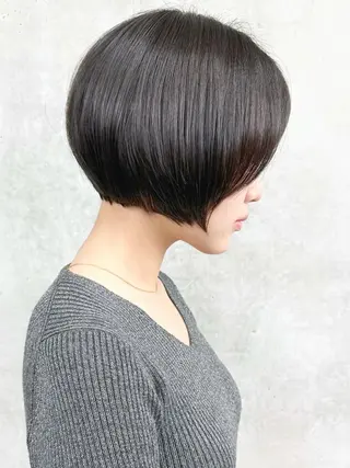 ショート ボブ/ゆるふわ ボブパーマ/とういのヘアスタイル