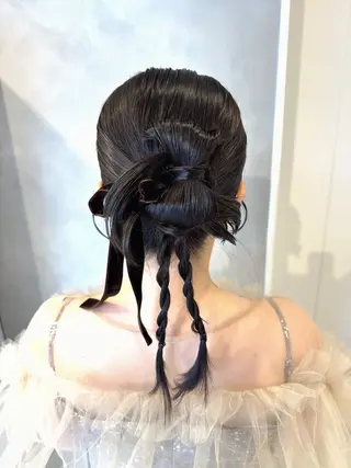 ヘアアレンジ 透明感カラー✨艶髪 制作🌱山根あゆみのヘアスタイル