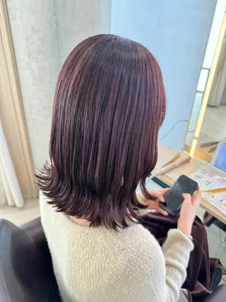 カラー 🍪ヨシイハルネ🍪 ラベンダーカラーのヘアスタイル