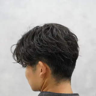 メンズ ショート パーマ メンズ特化 石田はるむのヘアスタイル