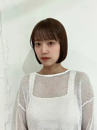 ショート カラー 茉樹@pullnoc /新宿/ボブ/モードのヘアスタイル