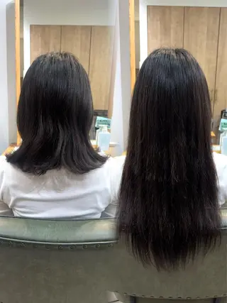 ロング ヘアアレンジ 髪質改善縮毛矯正/ エクステ/ひふみ🌛のヘアスタイル