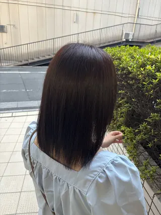 セミロング カラー 森元 優衣のヘアスタイル