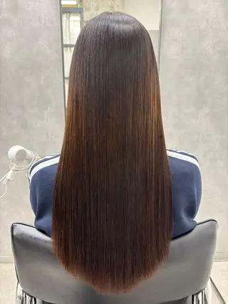 ロング カラー 梅雨対策すぐ巻ける ☔️縮毛矯正勝倉　麗のヘアスタイル