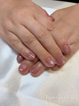 ネイル Aqua peachのネイルデザイン