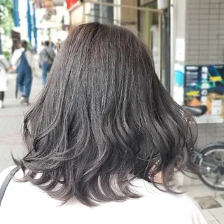 ミディアム カラー 植田 /エクステ /ブリーチ/髪質改善のヘアスタイル