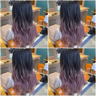 カラー 🩵盛れる顔周り/ 艶カラーemi🩵のヘアスタイル
