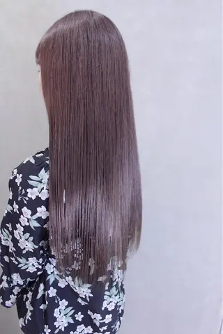 ロング カラー ヘアアレンジ lani ブリーチ /ダブルカラーのヘアスタイル