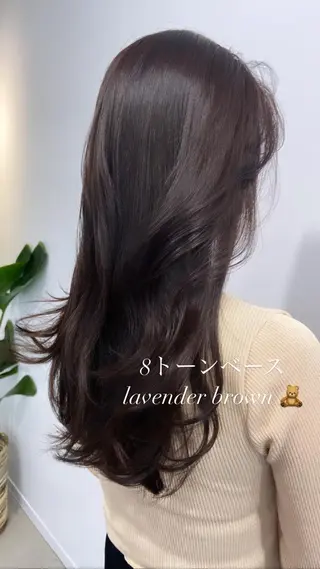 セミロング カラー ヘアアレンジ 天神レイヤーカット No.1💖マユカのヘアスタイル