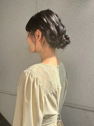ミディアム ヘアアレンジ カラーパティシエ facce🌼ikoのヘアスタイル