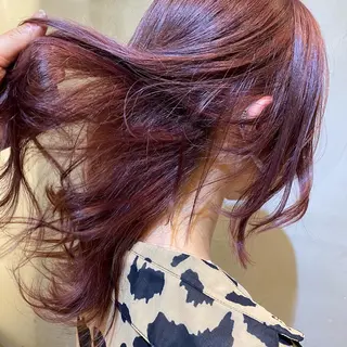 ミディアム キッズ 新宿/顔周りカット +レイヤー＝しずく♩のヘアスタイル