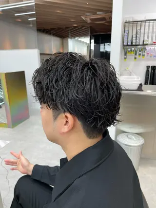 ショート パーマ メンズ SENTA✨メンズ パーマ✨fifth栄のヘアスタイル