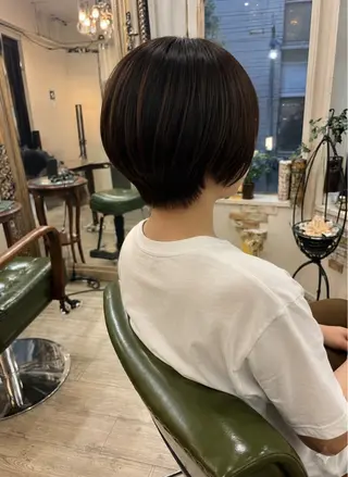 ショート 新宿御苑/艶髪カラー 髪質改善/山口のヘアスタイル