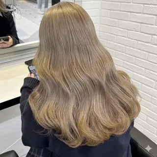 ロング カラー ダブルカラー/ 縮毛矯正🌼畔上のヘアスタイル