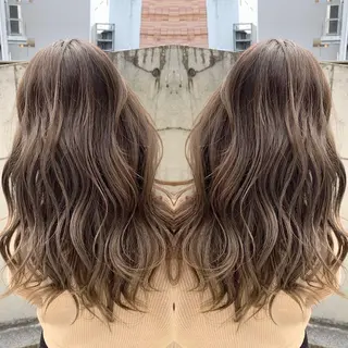 セミロング カラー 心斎橋なんば 大野竜輝のヘアスタイル