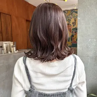 ミディアム パーマ/暖色/ボブ イワタテ🇰🇷のヘアスタイル
