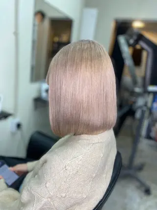 ミディアム カラー 艶髪ハイトーン💎 Rukumoのヘアスタイル