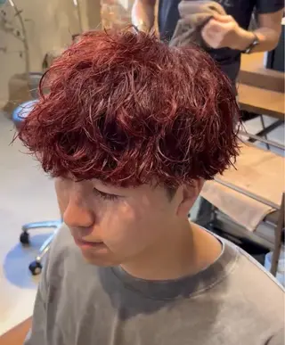 カラー メンズ りき カラーモデル レディースも可能のヘアスタイル