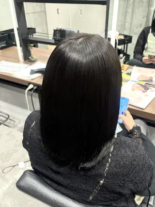 カラー 暗髪透明感🩵ྀི艶 カラー🦢みいのヘアスタイル