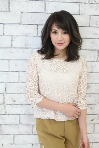 ミディアム 髪質改善&縮毛矯正へ アデザインピーチ入谷のヘアスタイル