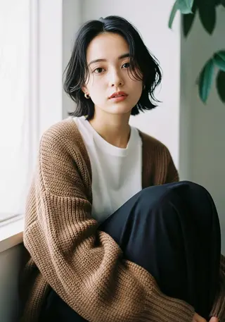 ミディアム カラー ヘアアレンジ 武蔵小山駅4分🤍 セイラ【モデル募集中のヘアスタイル