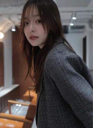 ロング カラー ヘアアレンジ OPUSダブルカラー ケアブリーチのヘアスタイル