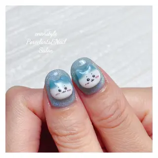 ミディアム ネイル 🐾enen style 🐾のネイルデザイン