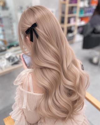 セミロング カラー ハイトーン特化💍 NØRN💍韓国のヘアスタイル