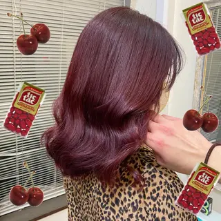 セミロング カラー 色落ちまで可愛い🧚 心斎橋hikaruのヘアスタイル