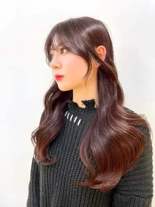セミロング カラー 🇰🇷韓国風くびれ ヘア🇰🇷中村優大のヘアスタイル