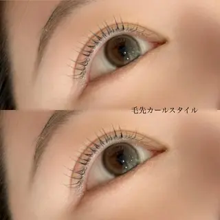 マツエク・マツパ Sakuraෆ˚* 透け感ベージュ🥨のマツエク・マツパデザイン
