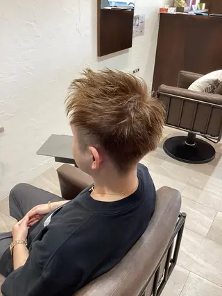 ショート カラー メンズ 山本 マサキのヘアスタイル