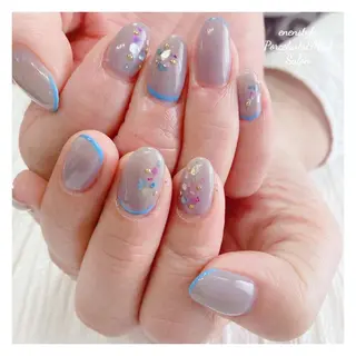 ミディアム ネイル 🐾enen style 🐾のネイルデザイン