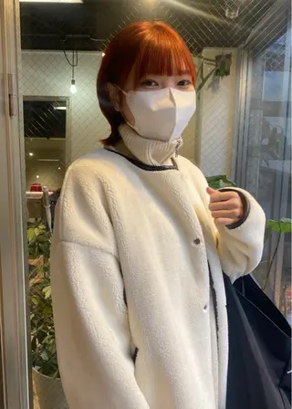 ミディアム カラー ヘアアレンジ ウルフカット モデル募集中！ミカのヘアスタイル