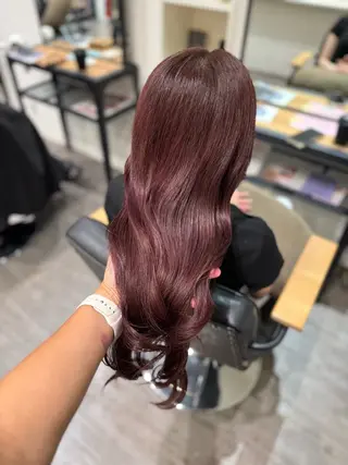 ロング カラー 艶髪レイヤー上田 紗也🇰🇷💗のヘアスタイル