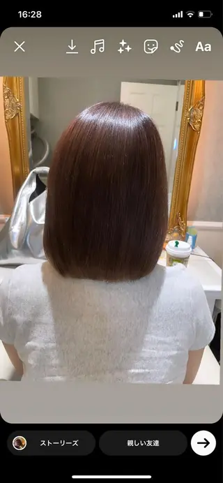 ミディアム カラー 【髪質改善専門】 渡邊祥希のヘアスタイル