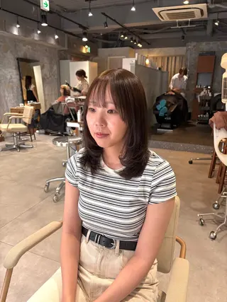 ミディアム 相宮 優羽のヘアスタイル