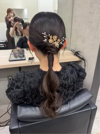 ヘアアレンジ 🎀透明感 カラーHiROEのヘアスタイル