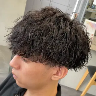 ミディアム パーマ ヘアアレンジ メンズ fifth 石川 凪のヘアスタイル