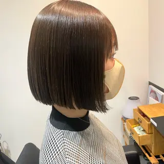 ショート カラー パーマ ヘアアレンジ パーソナルカラー合わ せたカラー🤍なつみのヘアスタイル