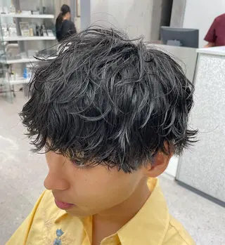 パーマ メンズ 京都河原町 メンズパーマ助川龍哉のヘアスタイル